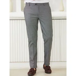 MR BUTTON Men Checked Tailored Trousers-picture-21