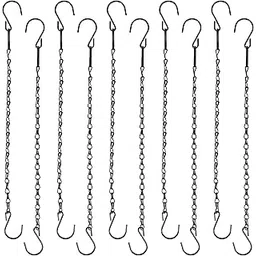 Mr. Carve Durable Single Loop Metal Chain with Dual S-Hooks 16 Inches | Corrosion-Resistant Coating | Heavy-Duty Utility Chain for Hanging, Securing & Household Use | Supports Up to 5kg | Pack of 10-picture-23