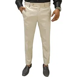 mr gent Cream Trouser Men's Casual Trousers for Men | Slim Fit Trousers for Men Formal Pant-picture-11
