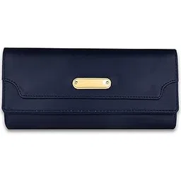 mr. raaq creation Women's and Girls Synthetic Faux-Leather Mobile Clutch Wallet Hand Purses Handbag 6 Multiples Cards Slots (ARFC-1302BLUE)-picture-34