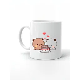 Mr UVD White & Brown Cartoon Characters Printed Ceramic Mug 350 ml-picture-17