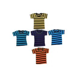 MRB Boys Pack Of 5 Striped T-Shirt-picture-30
