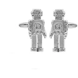 mrcuff Robot Pair Cufflinks Presentation Gift Box & Polishing Cloth-picture-2