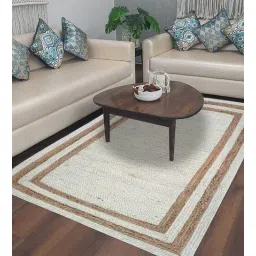 mric Multicolor Striped Jute 3 ft x 5 ft Hand Woven Carpet-picture-37