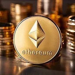 mridshala Ethereum Gold ETH coin Decorative Showpiece-4 cm-picture-28