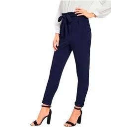MS BOTTOM Women Regular Fit Mid Rise Pleated Cigarette Trousers-picture-40