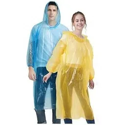 msf Unisex Disposable Rain Card Emergency Waterproof Rainwear Ultra-Compact Pocket Size Reusable Lightweight Plastic Raincoat for Travel, Multi-Color Free Size (10 Pack)-picture-53