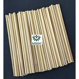 MSGH Bamboo/Kulfi Sticks, 100 Pcs, 9" Length Round Sticks for Art and Craft-picture-27