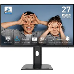 MSI 68.58 cm (27 inch) WQHD IPS Panel with Mini-PC Mountable Stand, Anti-Flicker Technology, 118% SRGB, Height Adjustable Business Monitor (PRO MP273QP E2)-picture-10