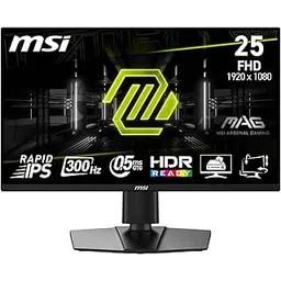 MSI MAG 255PXF 24.5 Inch FHD Gaming Monitor - 1920 x 1080 Rapid IPS Panel, 300 Hz / 0.5ms (GtG, Min.),120% sRGB Colour Gamut, Frameless Design, HDR Ready - DisplayPort 1.4a, HDMI™ 2.0b(FHD@240Hz)-image-7