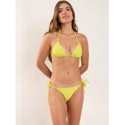 MSKOLIEM Solid Halter Neck Swim Bikini Set-picture-41