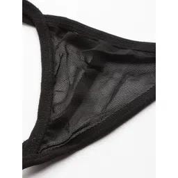 ms.lingies Ms Lingies Women Black Solid Net Baby Doll image 4