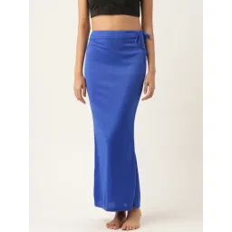 Ms.Lingies Blue Plain Saree Shapewear-picture-26