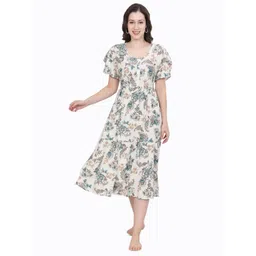 Ms.Lingies Floral Printed Maternity Nightdress-picture-17