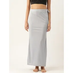 Ms.Lingies Grey Plain Saree Shapewear-picture-26