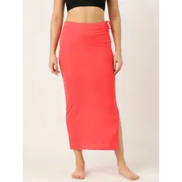 Ms.Lingies Pink Plain Saree Shapewear-picture-24