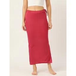 Ms.Lingies Pink Plain Saree Shapewear-picture-11