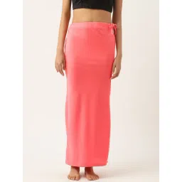 Ms.Lingies Pink Plain Saree Shapewear-picture-14