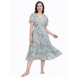 Ms.Lingies Women Floral Printed Nightdress-picture-23