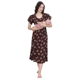 Ms.Lingies Women Maternity Printed Nightdress-picture-18