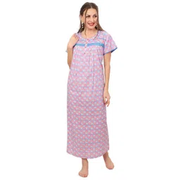 Ms.Lingies Women Pure Cotton Maternity Nightdress-picture-28