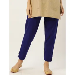 Ms.Lingies Women Relaxed Fit Pure Cotton Trousers-picture-33