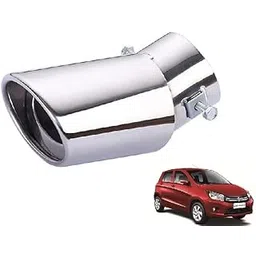 MT Stylish Car Show Exhaust Tube in Stainless Steel Colour Tube-Silencer Muffler Tip Pipe for celerio old(ALL MODELS)-picture-20