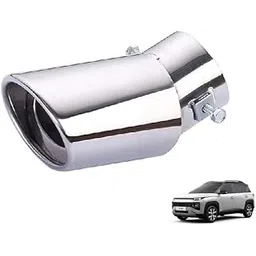 MT Stylish Car Show Exhaust Tube in Stainless Steel Colour Tube-Silencer Muffler Tip Pipe for EXTER (ALL MODELS)-picture-23