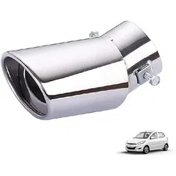 MT Stylish Car Show Exhaust Tube in Stainless Steel Colour Tube-Silencer Muffler Tip Pipe for I10 (ALL MODELS)-picture-24