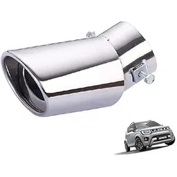 MT Stylish Car Show Exhaust Tube in Stainless Steel Colour Tube-Silencer Muffler Tip Pipe for IGNIS(ALL MODELS)-picture-18