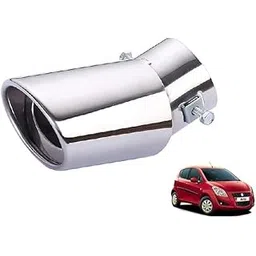 MT Stylish Car Show Exhaust Tube in Stainless Steel Colour Tube-Silencer Muffler Tip Pipe for RITZ (ALL MODELS)-picture-35