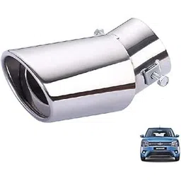 MT Stylish Car Show Exhaust Tube in Stainless Steel Colour Tube-Silencer Muffler Tip Pipe for WAGONR 2019+ (ALL MODELS)-picture-21