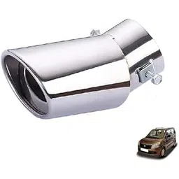 MT Stylish Car Show Exhaust Tube in Stainless Steel Colour Tube-Silencer Muffler Tip Pipe for WAGONR (ALL MODELS)-picture-27