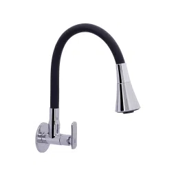 MTC Classic Dual Flow Flexible Sink Cock Silver And Black Brass, CSINKMTC1-picture-30