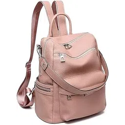 muchova Premium Backpack For Women Solid Pattern Lightweight Cool Look College Teen Girls Bag-picture-38