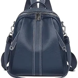 muchova Stylish Women Backpack | Lightweight Casual College Backpack | Spacious Multi-Pocket Backpack for Office Travel & College (Blue)-picture-26