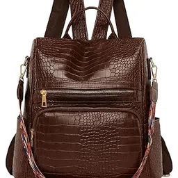 muchova Women Casual Backpack for College | Stylish Travel Daily Use Bag for Girls | Lightweight Office Backpack for Women (Chocolate)-picture-16