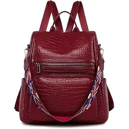 muchova Women Casual Backpack for College | Stylish Travel Daily Use Bag for Girls | Lightweight Office Backpack for Women (Marron)-picture-20