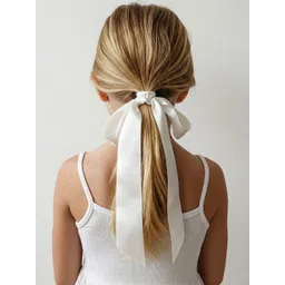 Mueras Girls Satin Silk Ponytail Holders-picture-18