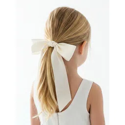 Mueras Girls Satin Silk Scrunchie with Bow Knot-picture-11