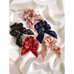 Mueras Set of 5 Satin Scrunchies-picture-22