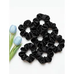 Mueras Set of 7 Satin Silk Scrunchies Hair Accessories-picture-19
