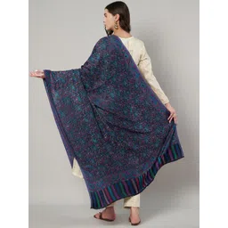 MUFFLY Floral Woven Design Bamboo Shawl image 2