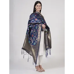 MUFFLY Floral Woven Design Dupatta-picture-15