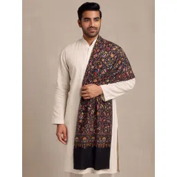 MUFFLY Men Kalamkari Printed Design Bamboo Stole-picture-21