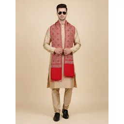 MUFFLY Men Woven Design Stole-picture-21