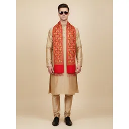 MUFFLY Men Woven Design Stole-picture-31