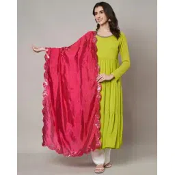 muffly Women Embroidery Silk Dupatta-picture-11