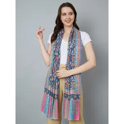 MUFFLY Women Floral Embroidered Shawl-picture-31