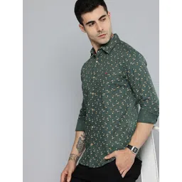 Mufti Floral Printed Pure Cotton Casual Shirt-picture-38